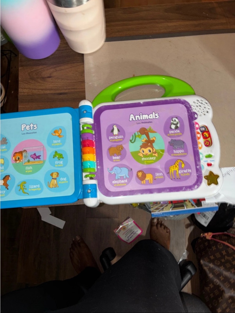 Educational Animals & Pets Learning Book - Purple, Blue, Green